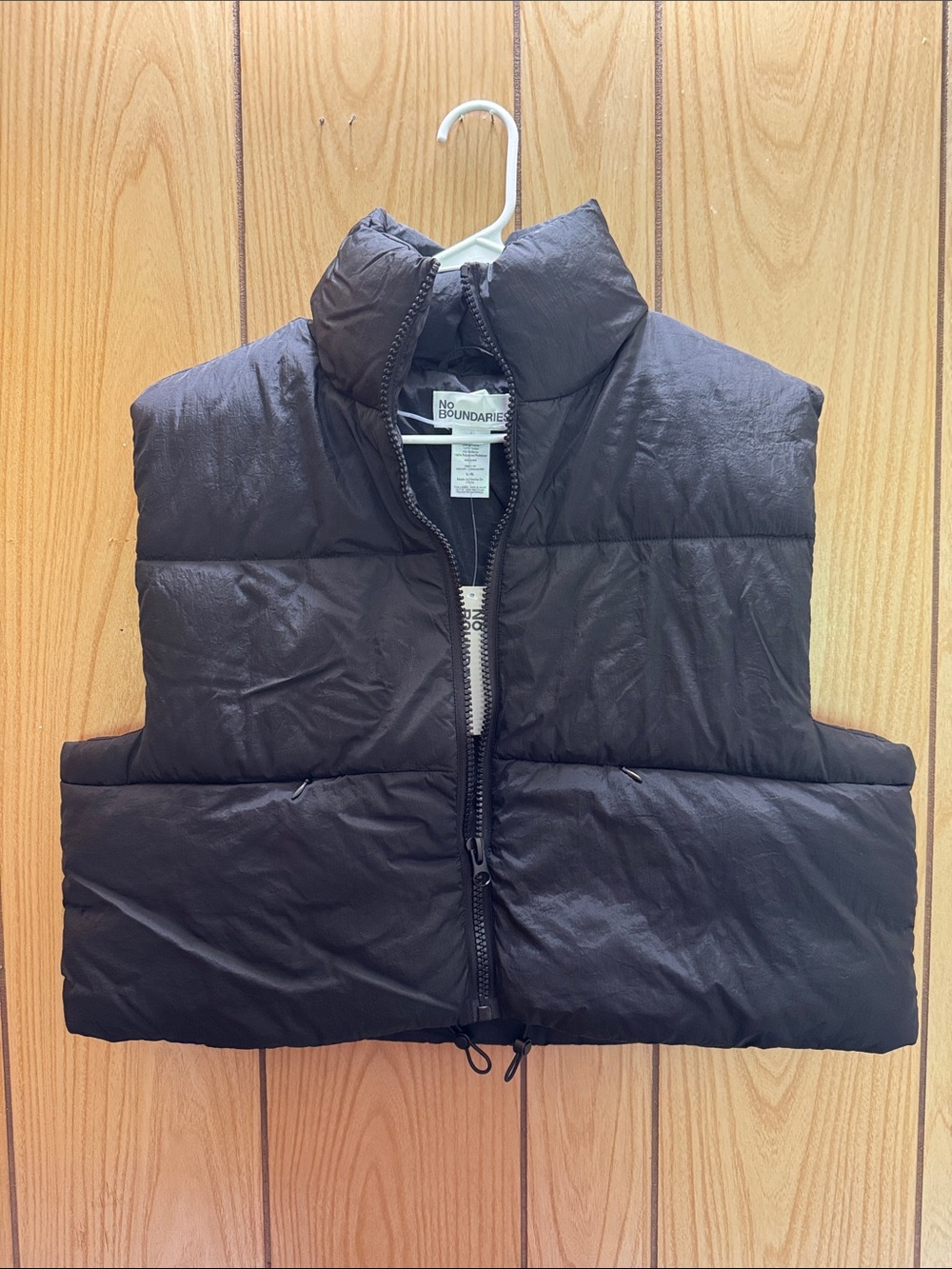 No Boundaries Black‎ Puffer Vest